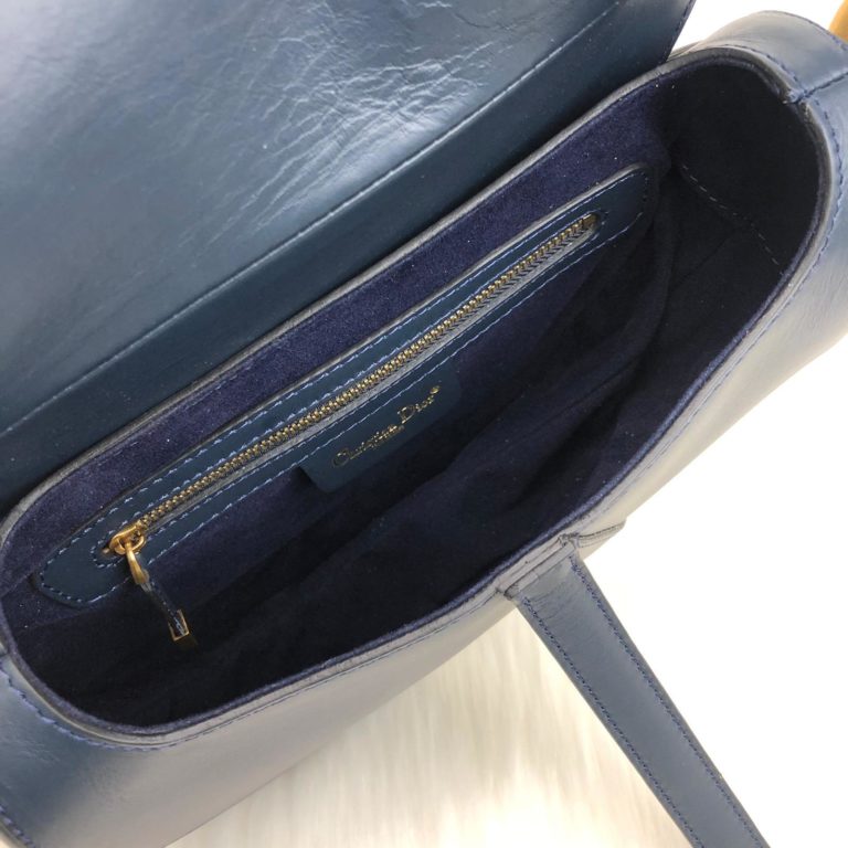 christian dior canta Saddle Calfskin lacivert 25x20x6 hakiki dana derisi