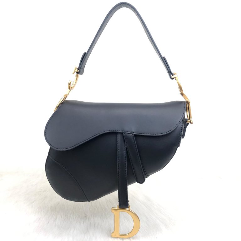 christian dior canta Saddle Calfskin lacivert 25x20x6 hakiki dana derisi