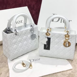 christian dior canta lady beyaz ortaboy 24x20