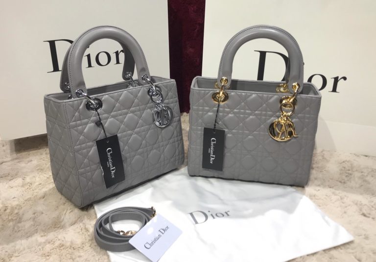 christian dior canta lady gri ortaboy 24x20