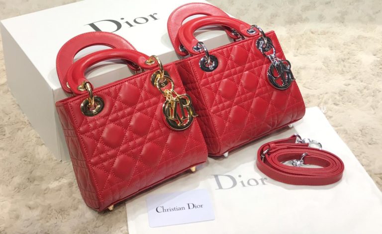 christian dior canta mini lady kirmizi
