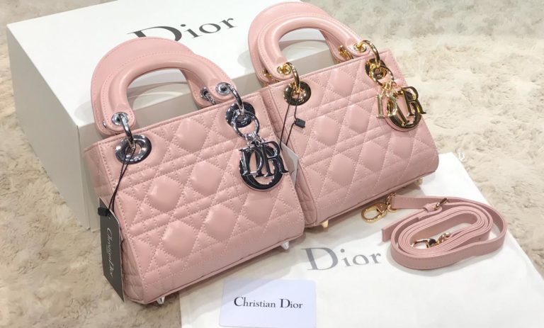 christian dior canta mini lady pembe