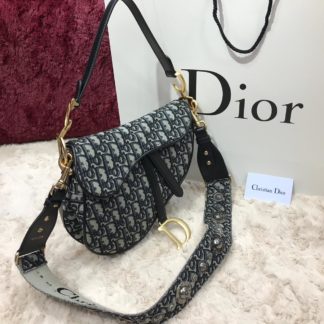 christian dior canta saddle suni deri askili 25x20x6 desenli siyah