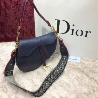 christian dior canta saddle suni deri askili 25x20x6 lacivert