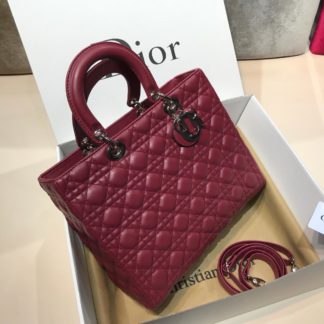 christian dior canta suni deri buyuk boy bordo 30x25