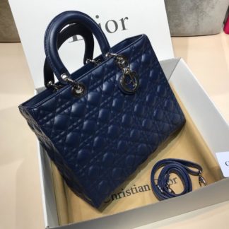 christian dior canta suni deri buyuk boy lacivert 30x25