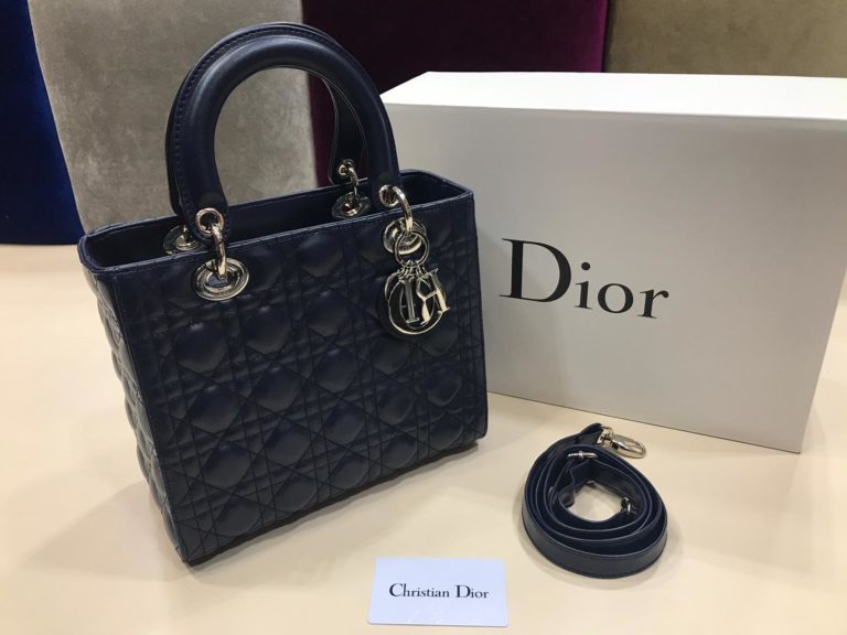 christian dior canta suni deri orta boy lacivert