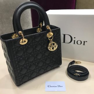 christian dior canta suni deri orta boy siyah gold