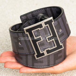 fendi kemer gri ff baskili