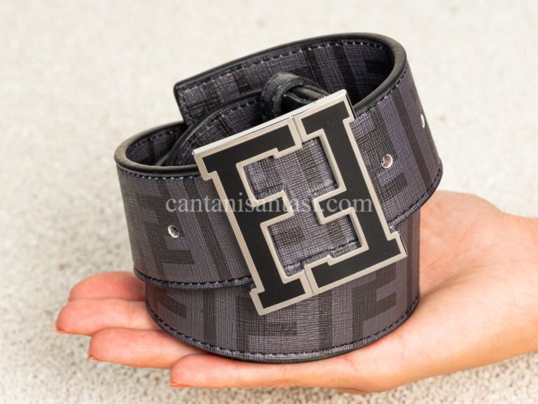 fendi kemer gri ff baskili