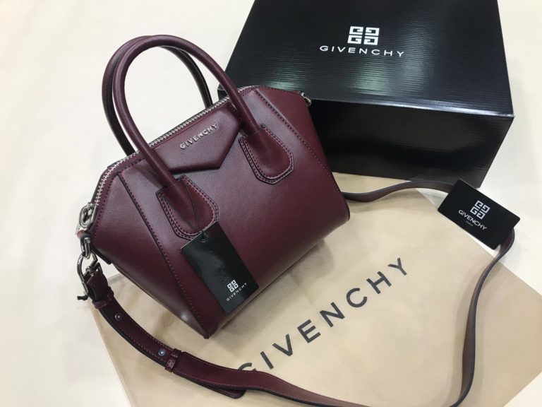 givenchy canta suni deri mini boy capraz askili bordo
