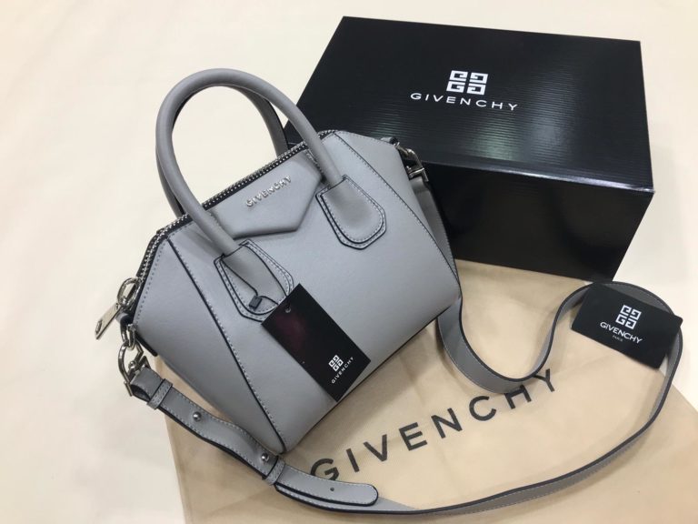givenchy canta suni deri mini boy capraz askili gri