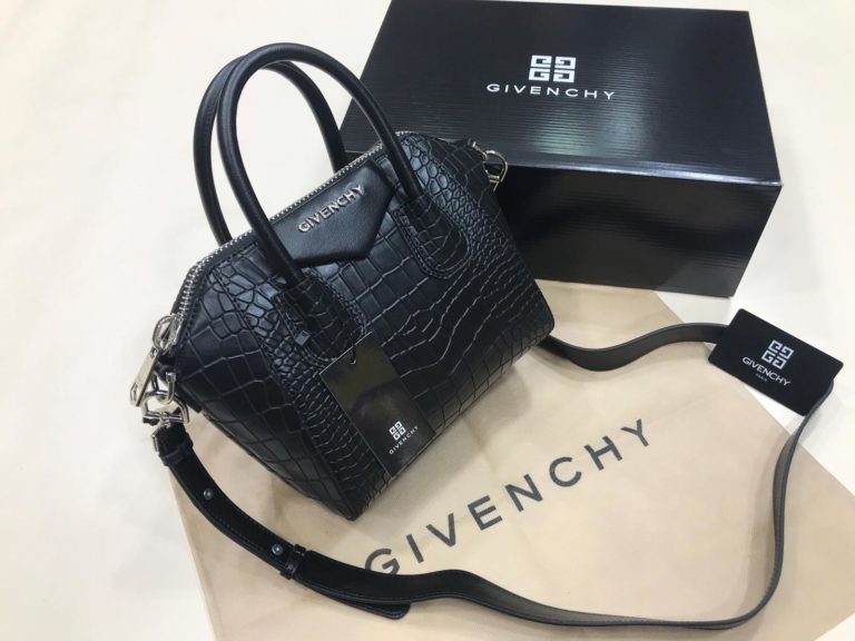 givenchy canta suni deri mini boy capraz askili siyah kroko