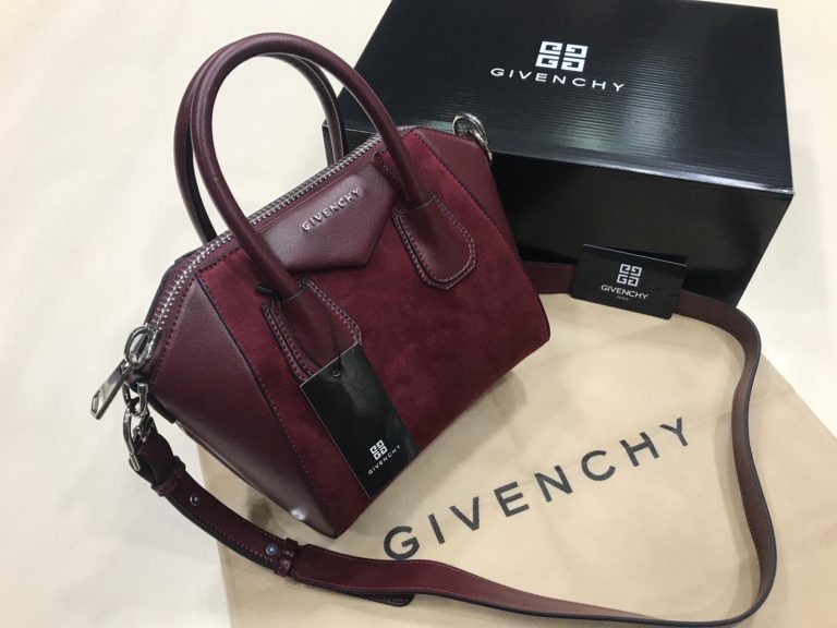 givenchy canta suni deri mini boy capraz askili suet bordo