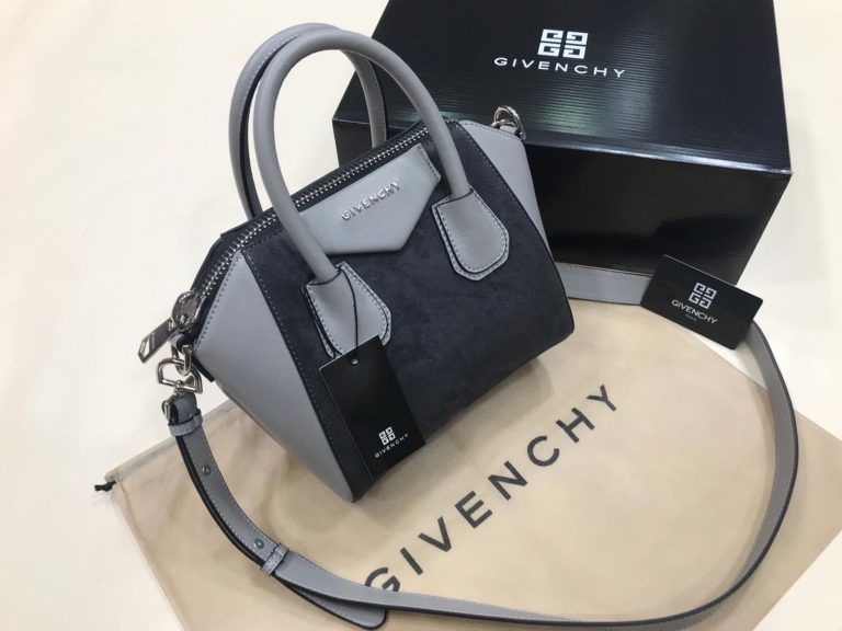 givenchy canta suni deri mini boy capraz askili suet gri