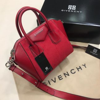 givenchy canta suni deri mini boy capraz askili suet kirmizi