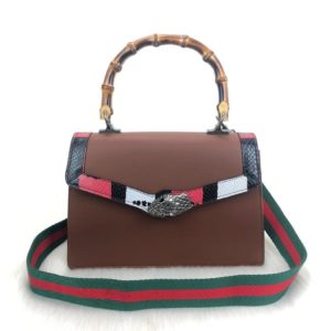 gucci canta lilith bambu sap kahve 28x20