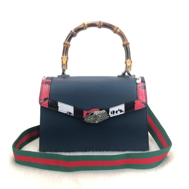 gucci canta lilith bambu sap lacivert 28x20