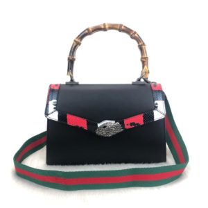 gucci canta lilith bambu sap siyah 28x20