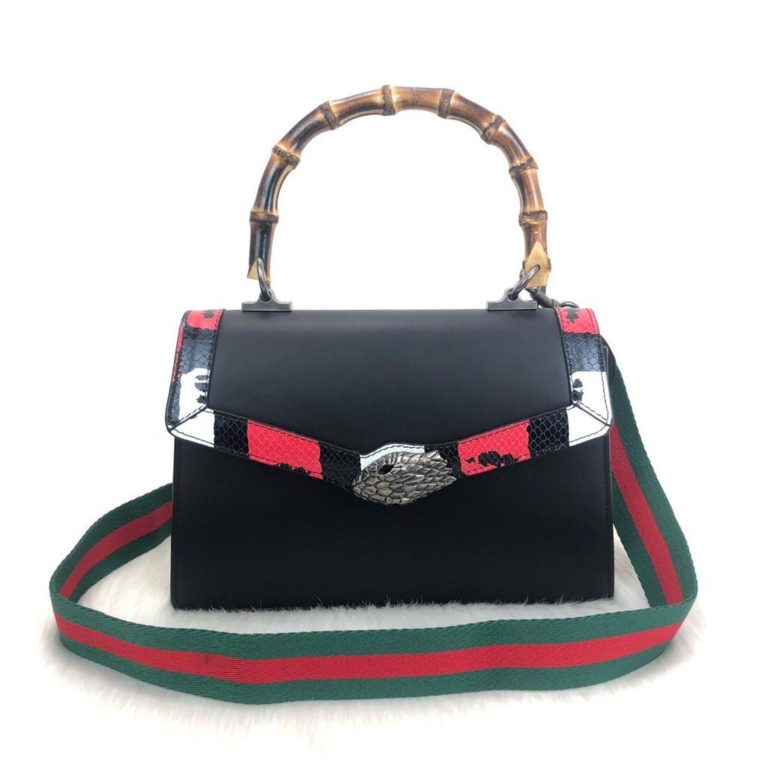 gucci canta lilith bambu sap siyah 28x20