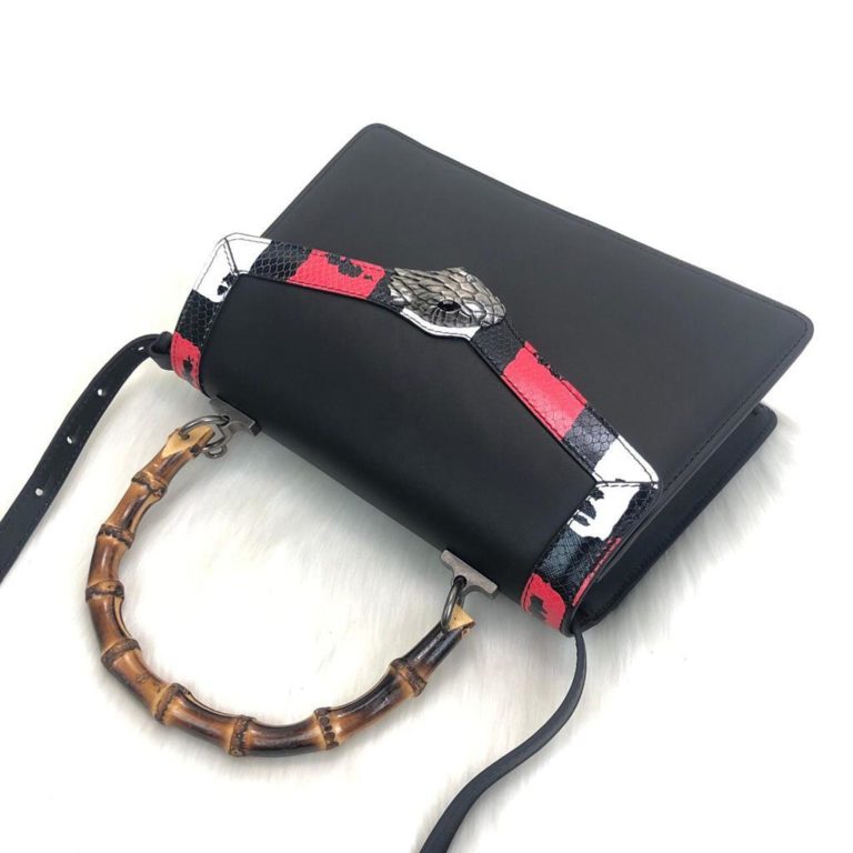 gucci canta lilith bambu sap siyah 28x20