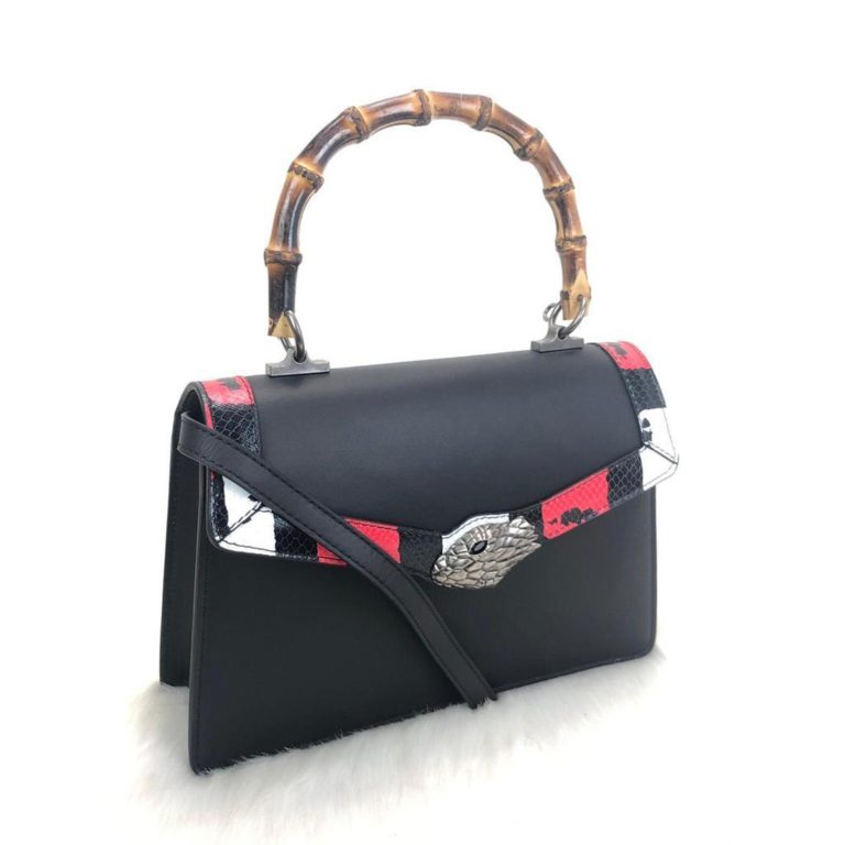 gucci canta lilith bambu sap siyah 28x20