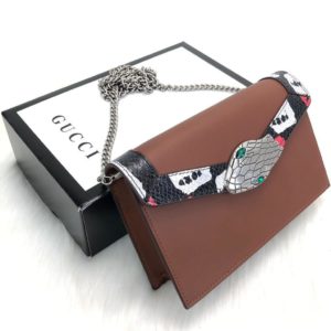 gucci canta lilith omuz cantasi kahve 23x13