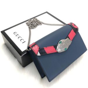 gucci canta lilith omuz cantasi lacivert 23x13
