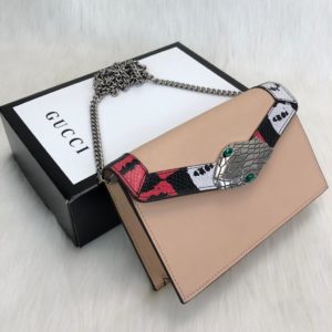 gucci canta lilith omuz cantasi pudra pembe 23x13