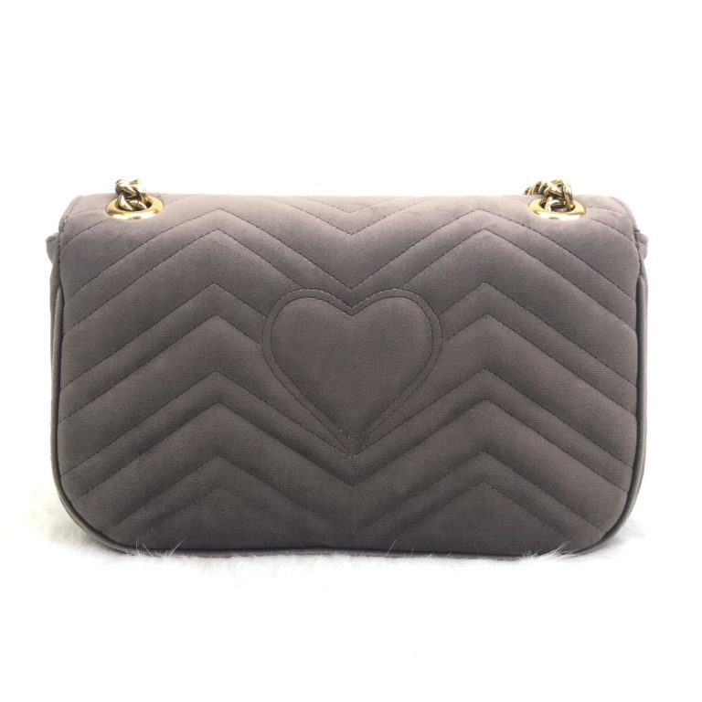 gucci canta marmont velvet kadife askili vizon 27x16