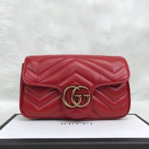 gucci canta mini marmont kirmizi 17x12