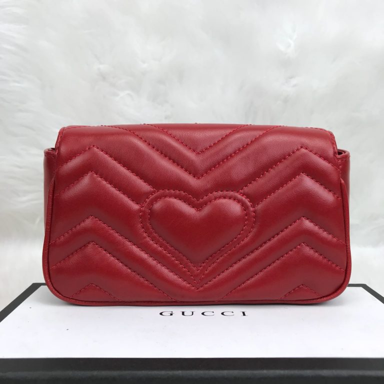 gucci canta mini marmont kirmizi 17x12