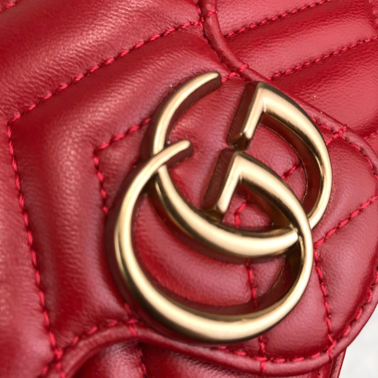 gucci canta mini marmont kirmizi 17x12