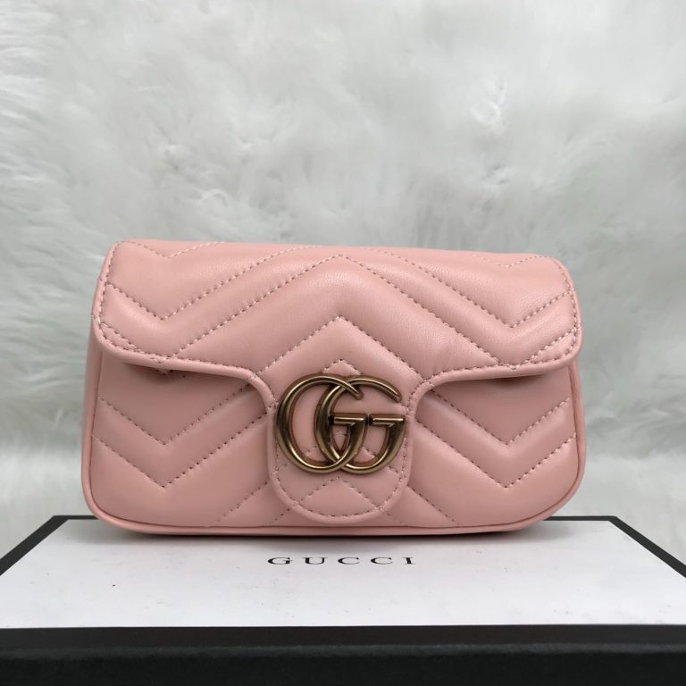 gucci canta mini marmont pudra pembe 17x12