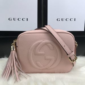 gucci canta soho disco capraz askili pudra pembe 21x17