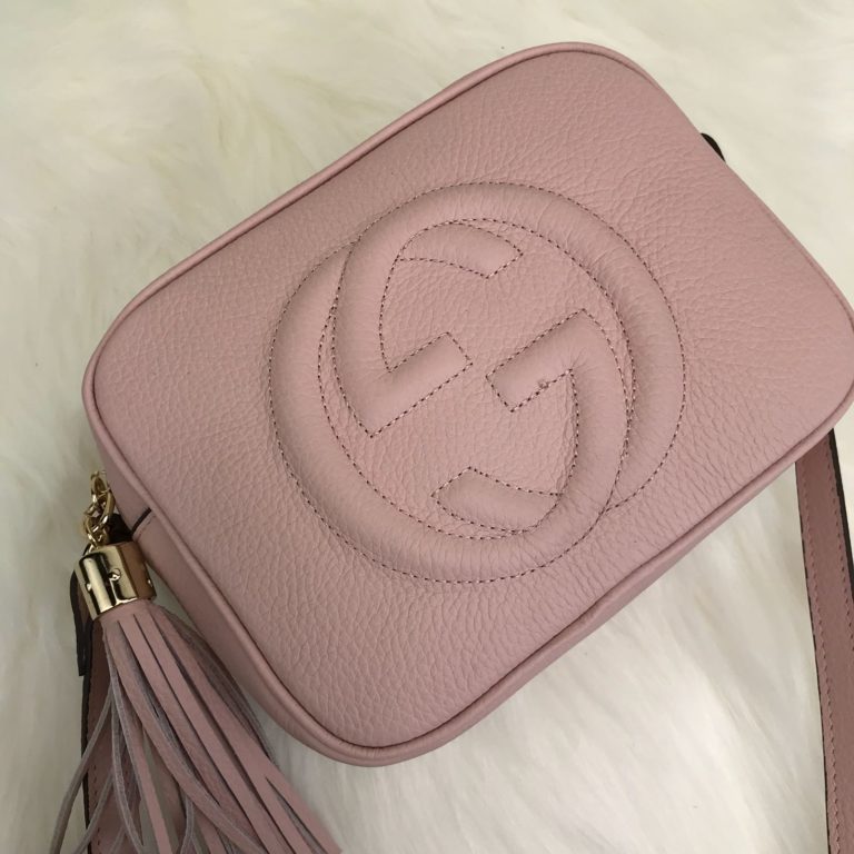 gucci canta soho disco capraz askili pudra pembe 21x17