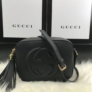 gucci canta soho disco capraz askili siyah 21x17