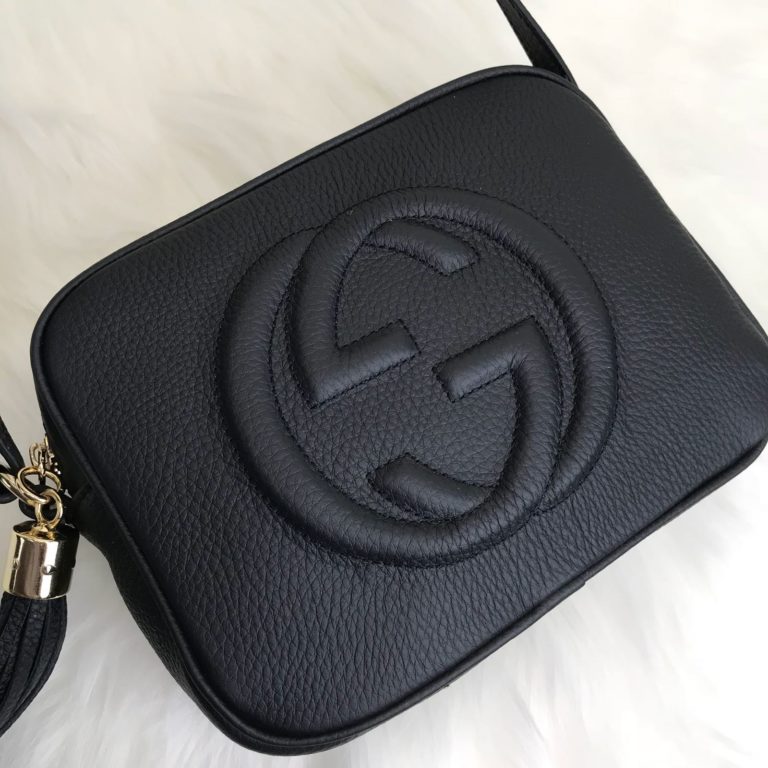 gucci canta soho disco capraz askili siyah 21x17