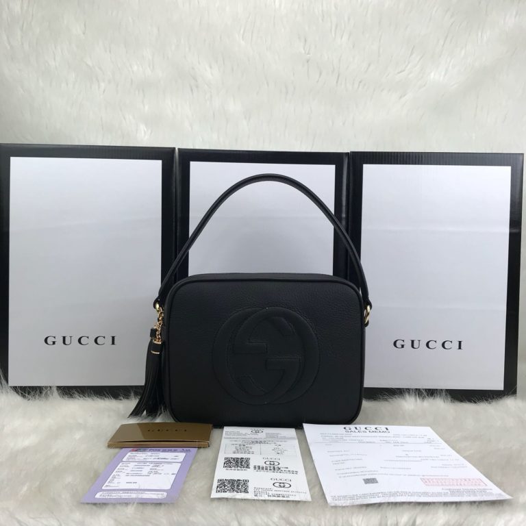 gucci canta soho double cift fermuarli cift askili siyah 23x17