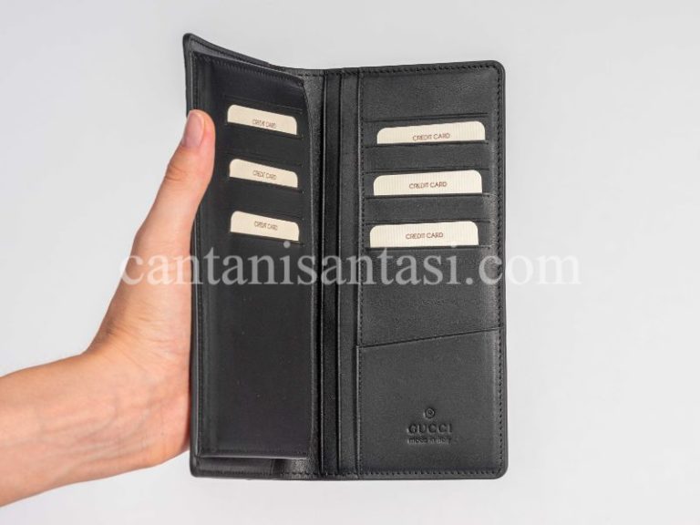 gucci cuzdan erkek cuzdan siyah gg logo kabartmali desen