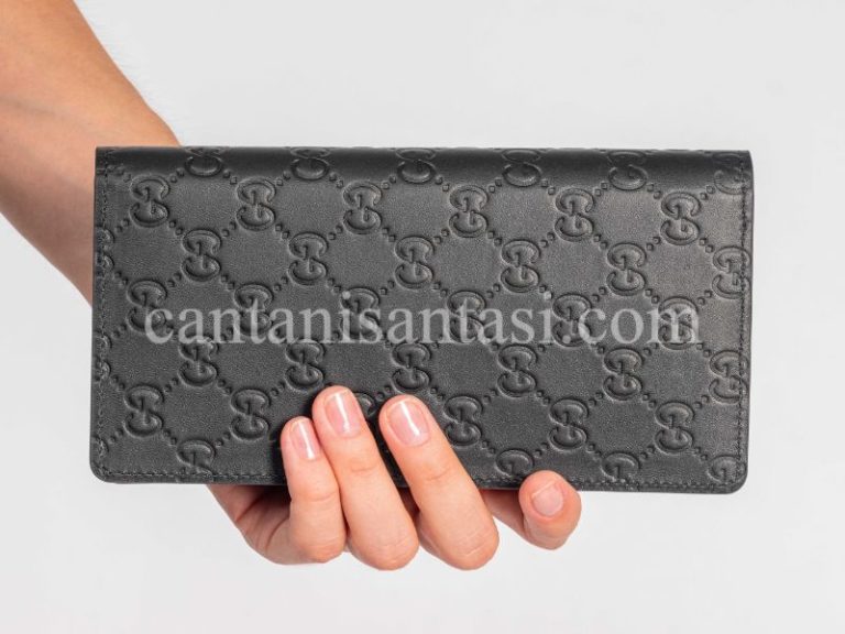 gucci cuzdan erkek cuzdan siyah gg logo kabartmali desen