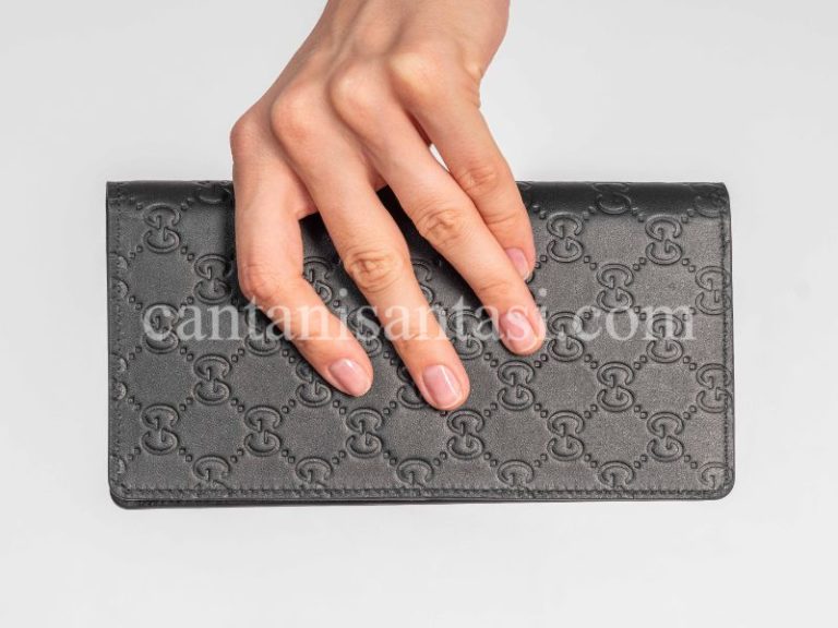 gucci cuzdan erkek cuzdan siyah gg logo kabartmali desen