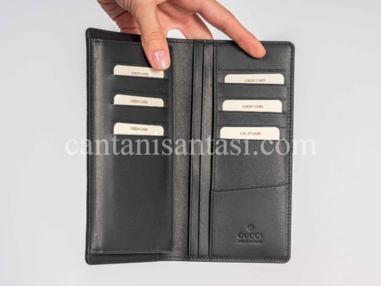 gucci cuzdan erkek cuzdan siyah gg logo kabartmali desen