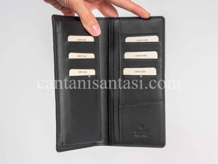 gucci cuzdan erkek cuzdan siyah gg logo kabartmali desen
