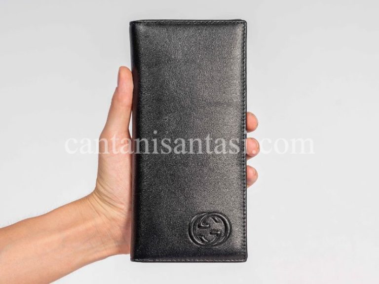 gucci cuzdan erkek duz siyah gg logo
