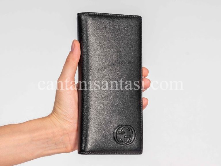 gucci cuzdan erkek duz siyah gg logo