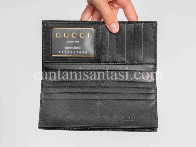 gucci cuzdan erkek duz siyah gg logo