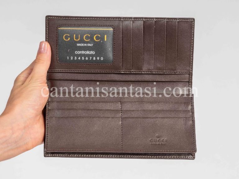 gucci cuzdan erkek kahve classic desen