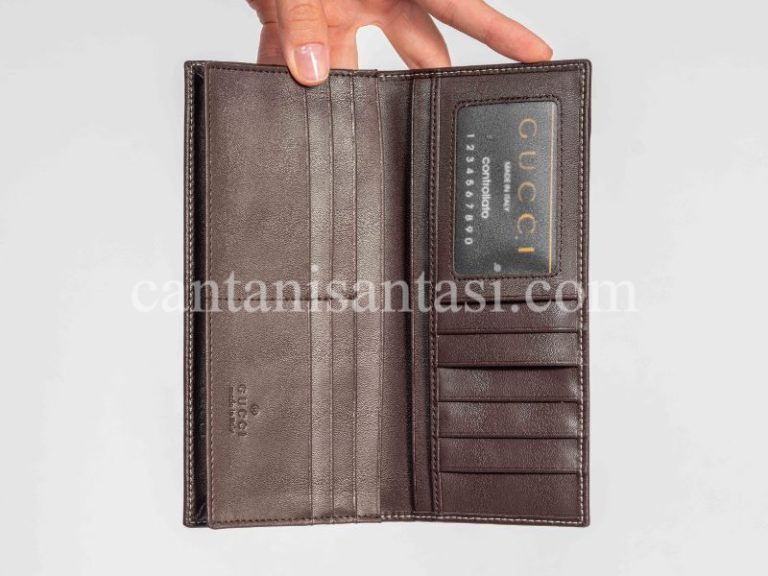 gucci cuzdan erkek kahve classic desen