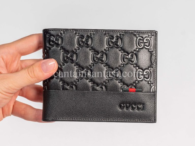 gucci cuzdan erkek siyah gg logo kabartmali desen